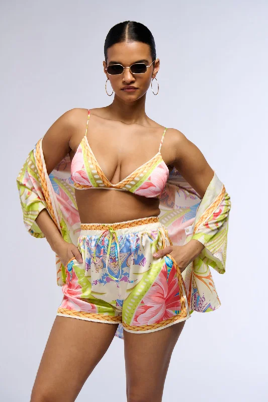 women's tops for beach outingsBAHAMA MAMA PRINTED BRALETTE TOP