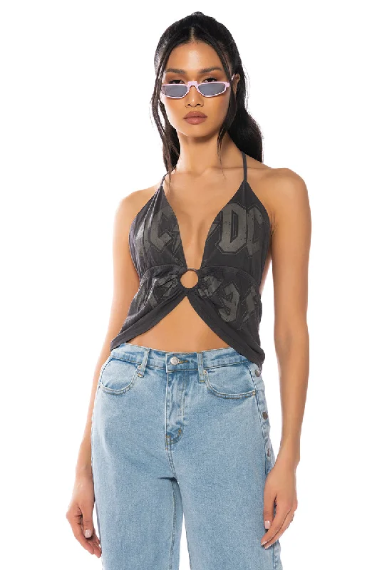 women's tops for maximalist fashion loversACDC BRALETTE