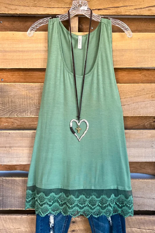 camisoles for womenExtender: Slip on Tank/Tunic - Apple Green