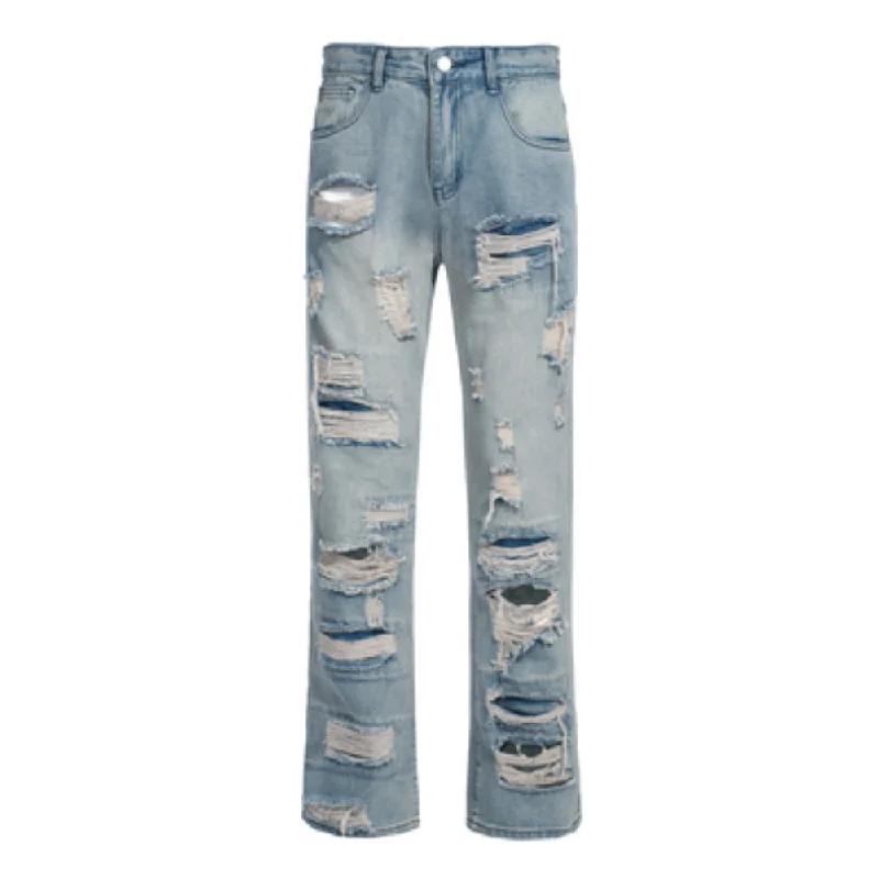 women's elastic waist denim jeansSummer Trend Ripped Jeans