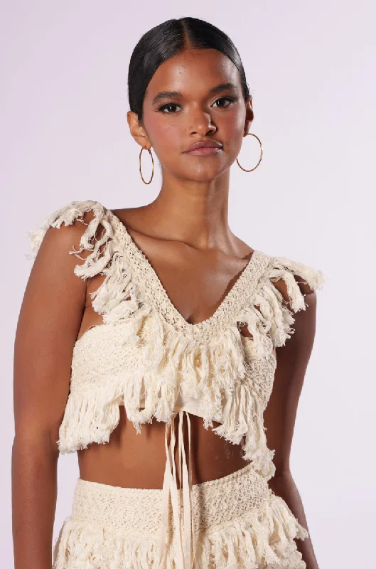 women's tops made from cottonON THE FRINGE TANK