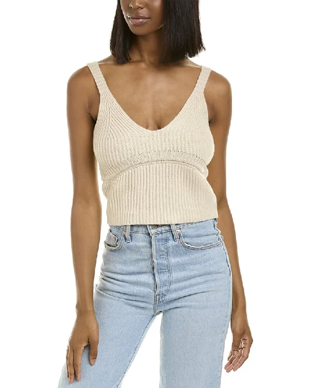 women's tops for boho-chic stylesJonathan Simkhai Brea Cashmere Tank