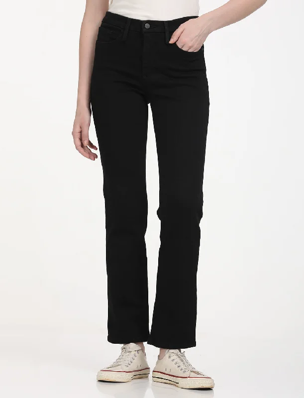 women's denim jeans with animal printsWomen's Mid Rise 314 Black Jeans