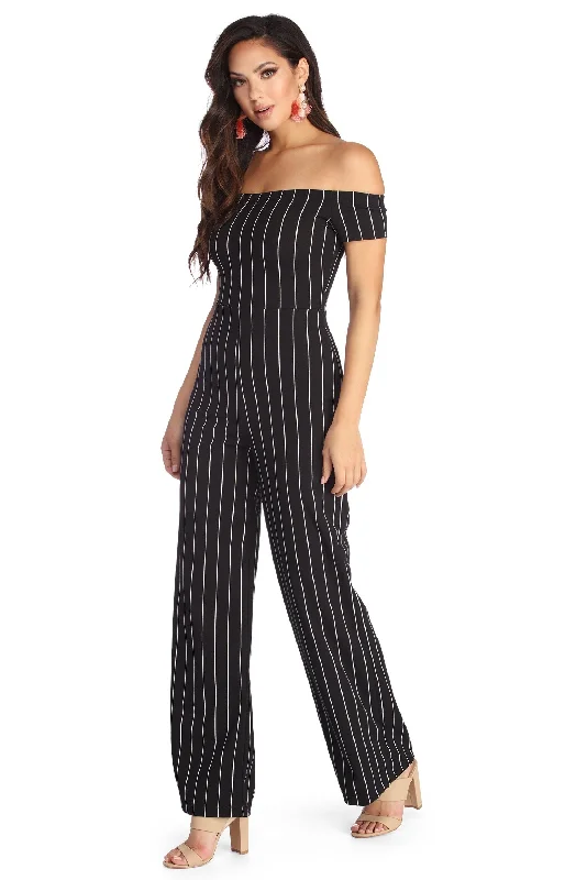 women's jumpsuits for fallClassically Striped Jumpsuit