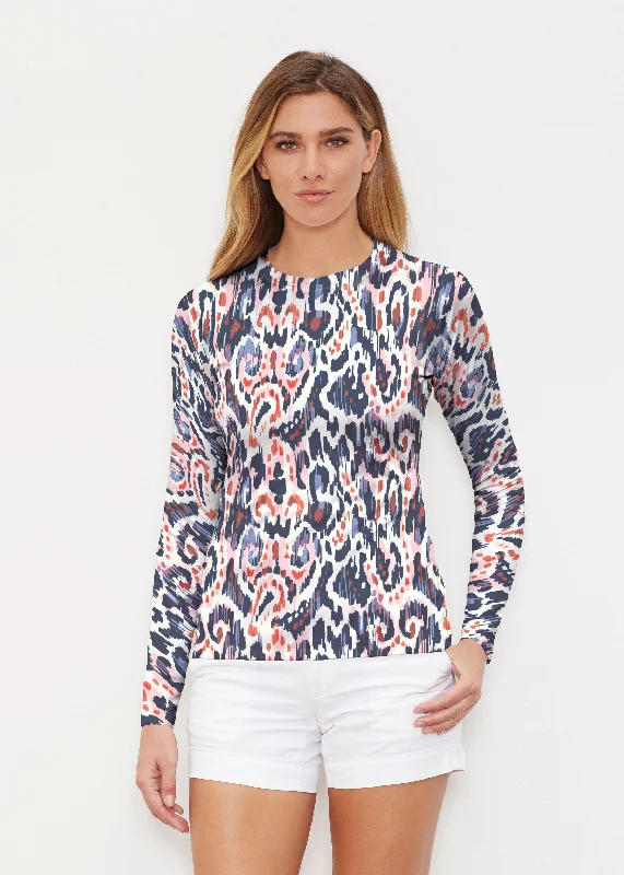 women's tops for those who want to stay on top of the latest fashion trends and wear pieces that are both stylish and on-trendBoho Paisley (8054) ~ Long Sleeve Rash Guard