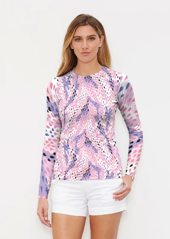 women's tops for summer festivalsSpring Rain (14268) ~ Long Sleeve Rash Guard