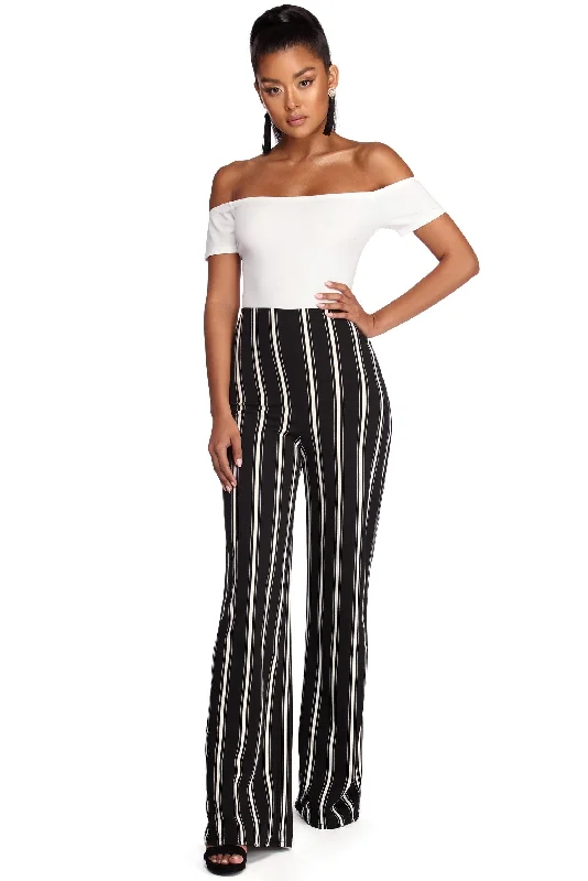 women's jumpsuits with belt loopsGo Getter Striped Jumpsuit