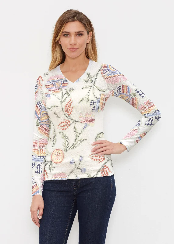 women's tops for everyday elegancePatterns at Play (7806) ~ Butterknit Long Sleeve V-Neck Top