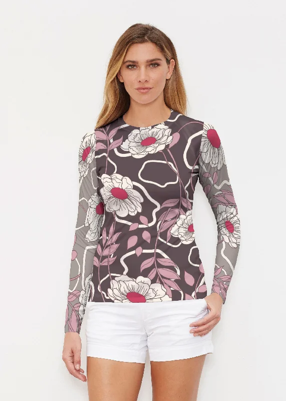 women's tops with bell sleevesClarisse (8125) ~ Long Sleeve Rash Guard