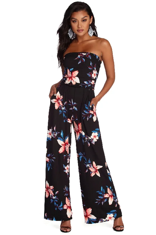 women's formal jumpsuitsSprung On Florals Jumpsuit