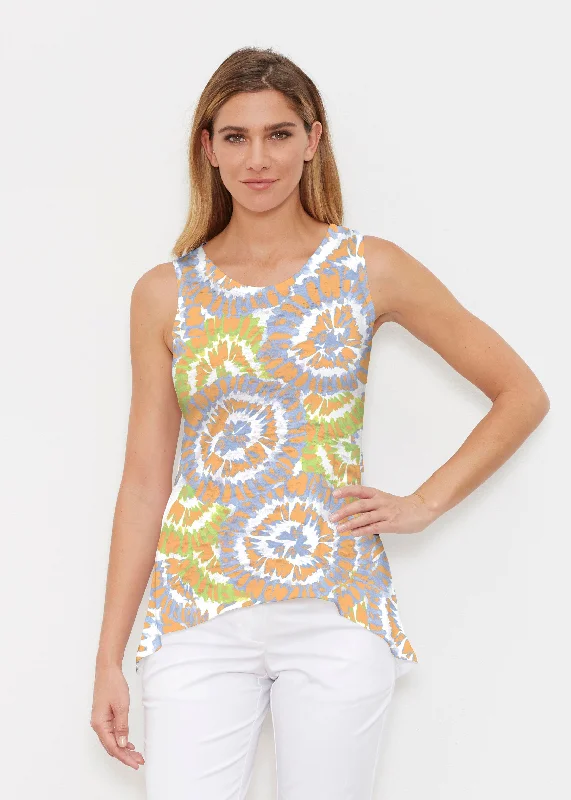 women's tops for wedding guest attireFunky Town (17277) ~ High-low Tank