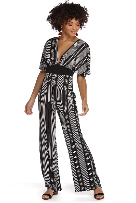 women's jumpsuits for summerGet It Right In Stripes Jumpsuit