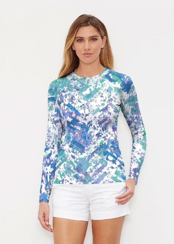 off-the-shoulder women's topsCapizee (16231) ~ Long Sleeve Rash Guard