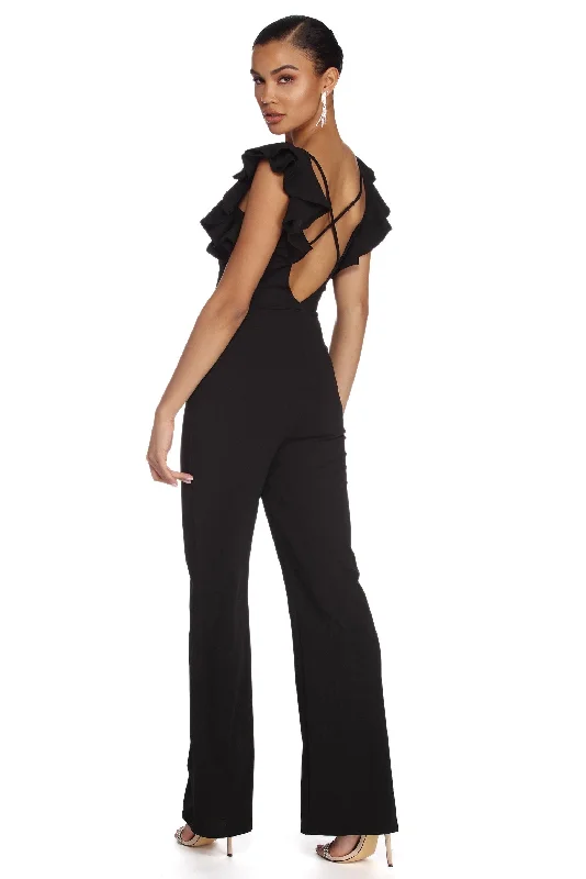 women's retro jumpsuitsRuffle Ready Jumpsuit