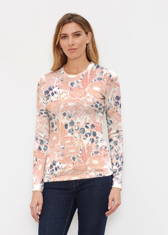 women's tops for those who want to stay updated with the latest fashion trendsDaydream Florals (7805) ~ Butterknit Long Sleeve Crew Top