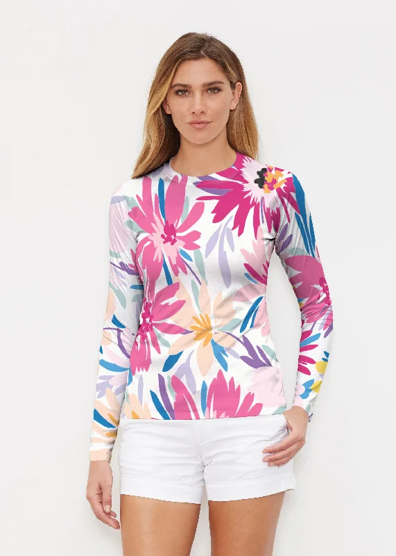 women's tops for statement-making outfitsLoves me Loves me Not (8068) ~ Long Sleeve Rash Guard