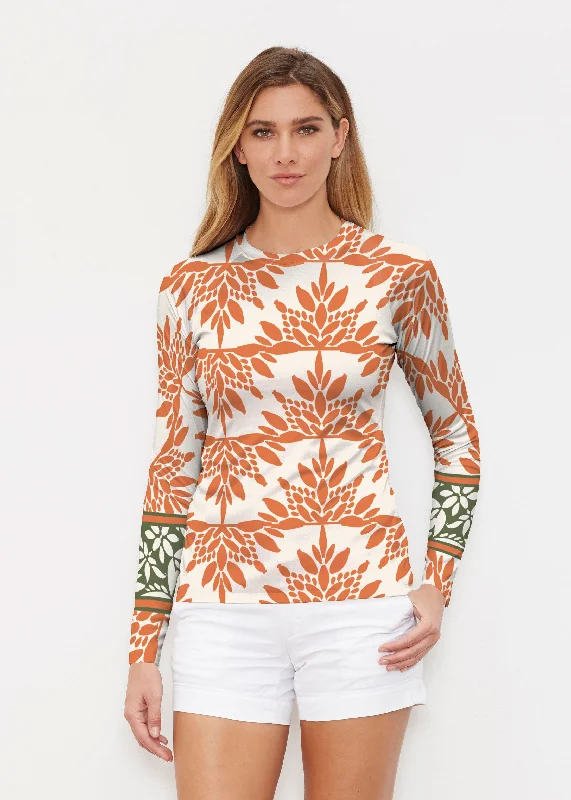 women's tops for those who want to add a personal touch to their wardrobe with unique and one-of-a-kind piecesEccentric Spice (8059) ~ Long Sleeve Rash Guard