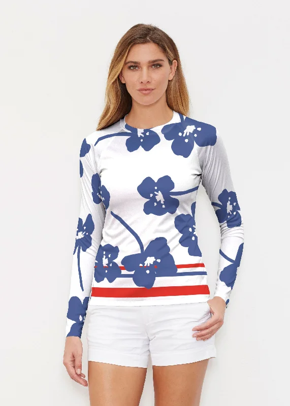 women's tops for casual FridaysPick Your Bloom (25067) ~ Long Sleeve Rash Guard