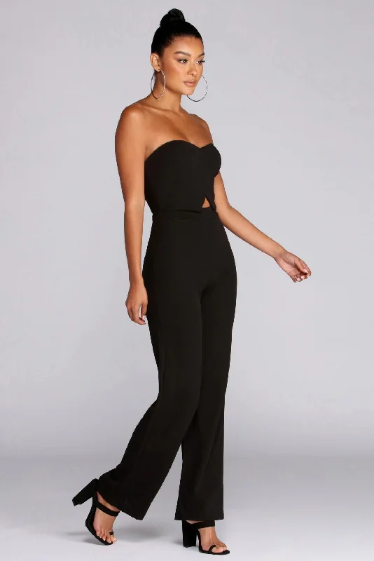 women's jumpsuits for breathable wearDo No Wrong Strapless Jumpsuit