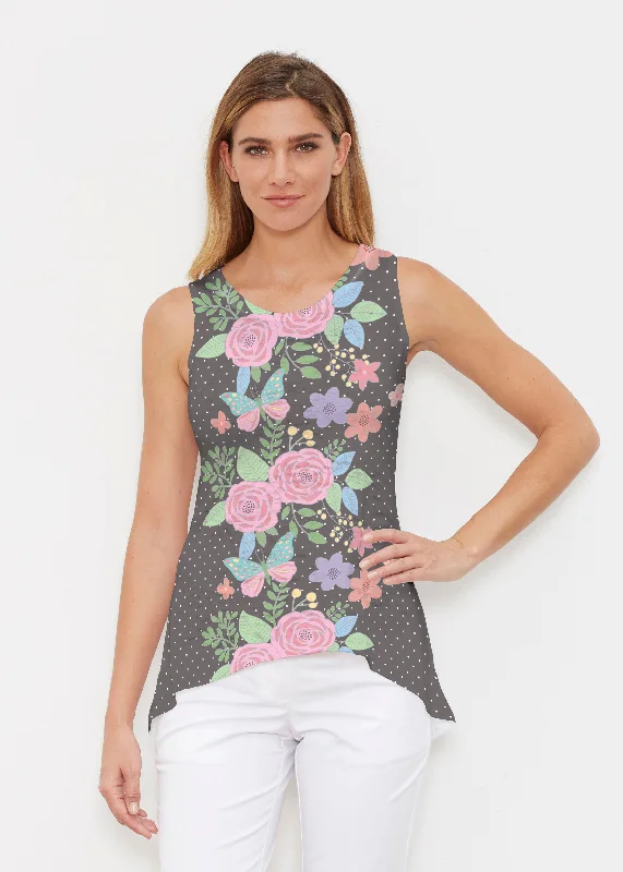 women's tops for everyday eleganceRosalyn (14298) ~ High-low Tank