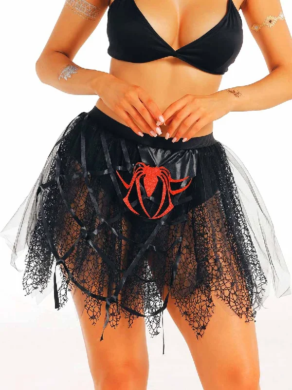 women's circle skirtsBlack Mesh Tulle Skirt