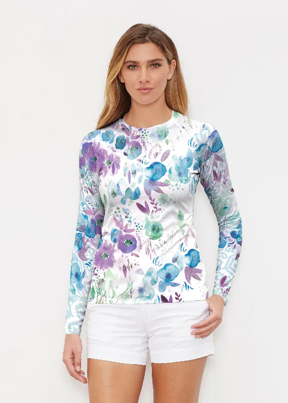 women's tops for gala dinnersViolet (16228) ~ Long Sleeve Rash Guard