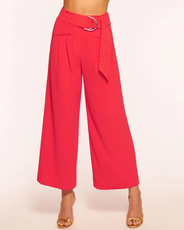 women's convertible pantsMarguerite Cropped Belted Pant