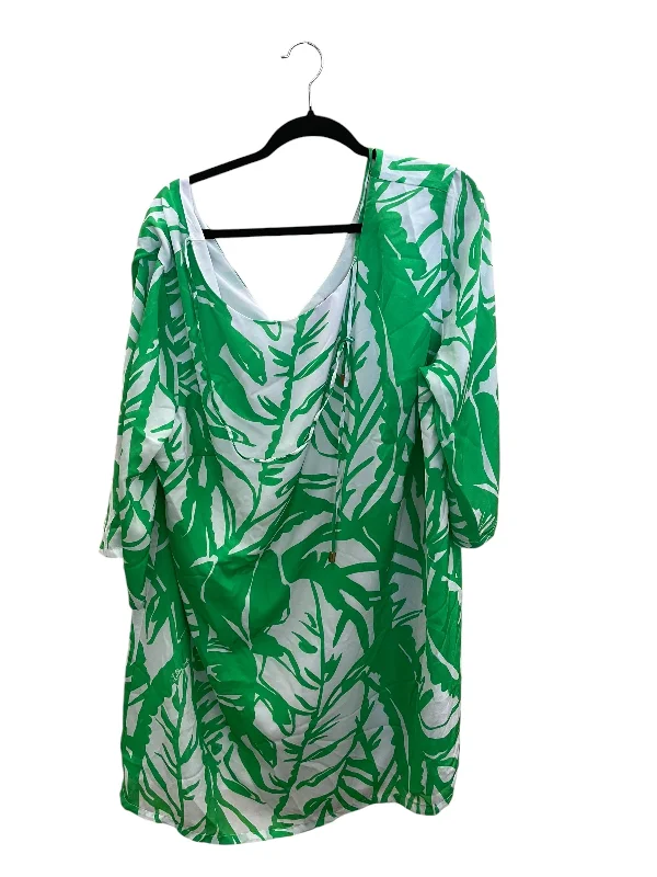 women's floral dressesDress Casual Short By Lilly Pulitzer In Green, Size: 2x