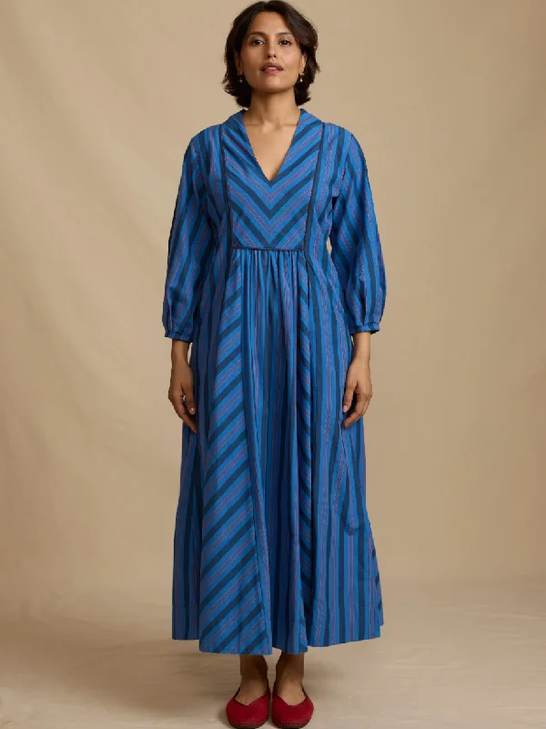 women's made-to-order dressesFrances Dress in Handloom Stripe