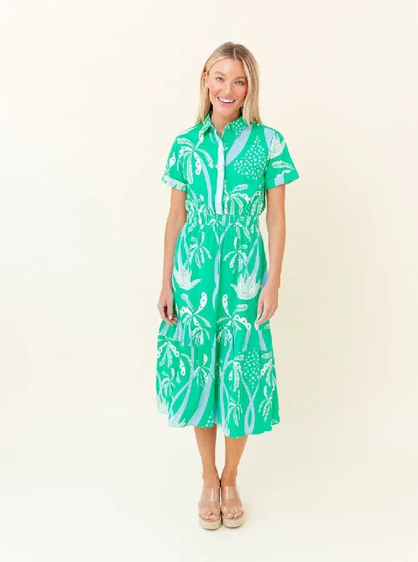 women's ruffle dressesGwyneth Dress in Aruba Palm