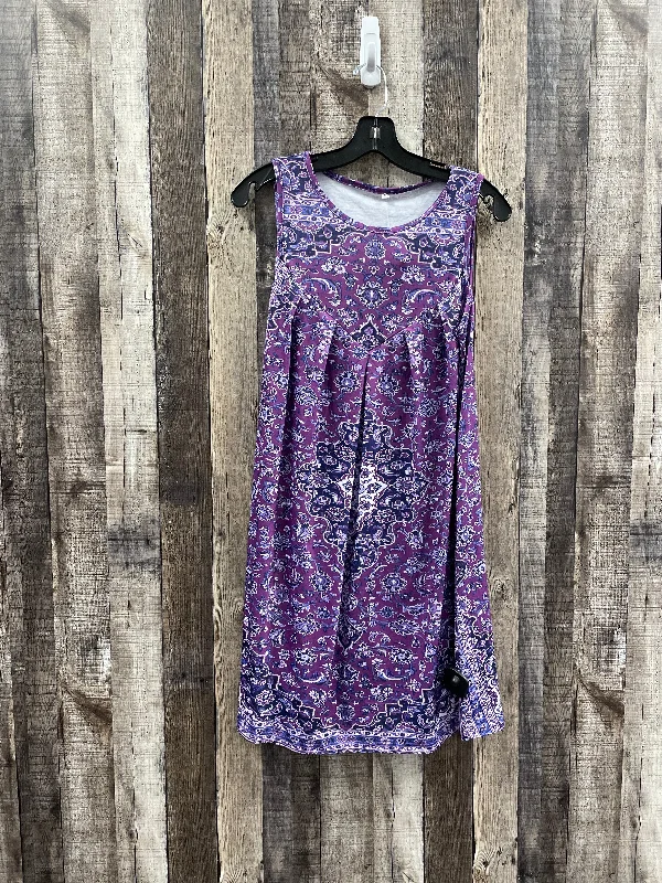 women's cold-shoulder dressesPurple Dress Casual Short Cmf, Size S