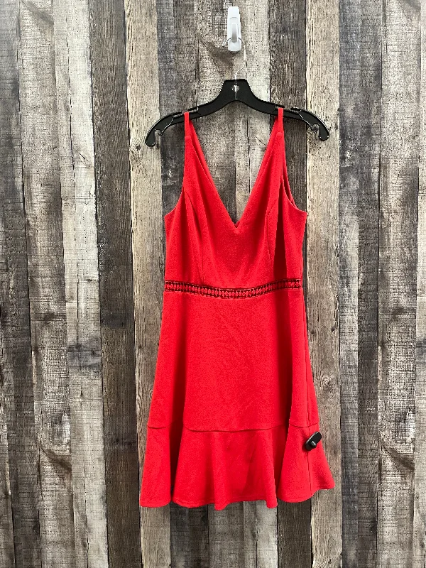 women's off-the-shoulder dressesRed Dress Casual Short Speechless, Size M