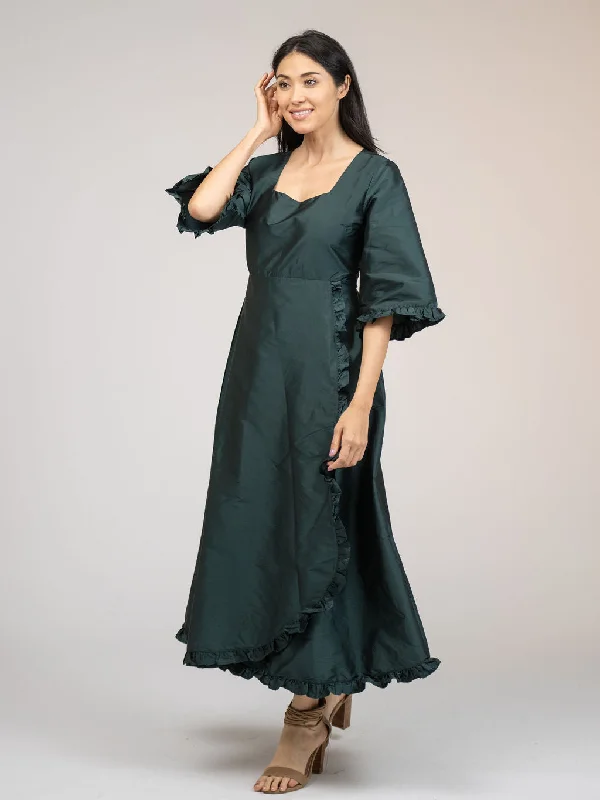 women's formal dressesThe Waverly Dress | Forest Taffeta