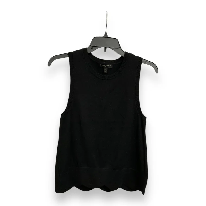 women's tops for those who appreciate subtle and muted tonesTop Sleeveless Basic By Banana Republic In Black, Size: Xs