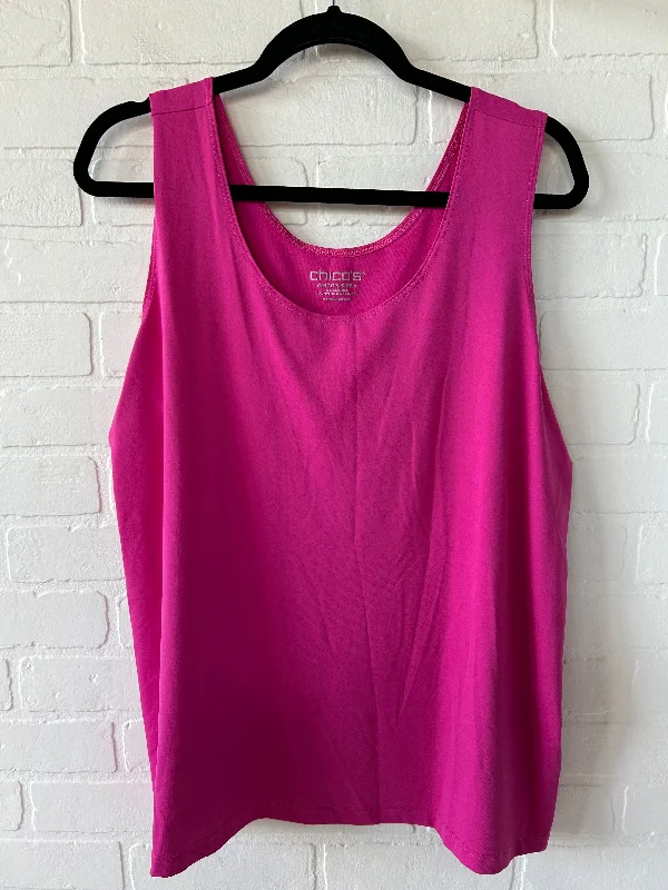 women's tops with unique designsTop Sleeveless Basic By Chicos  Size: 1x