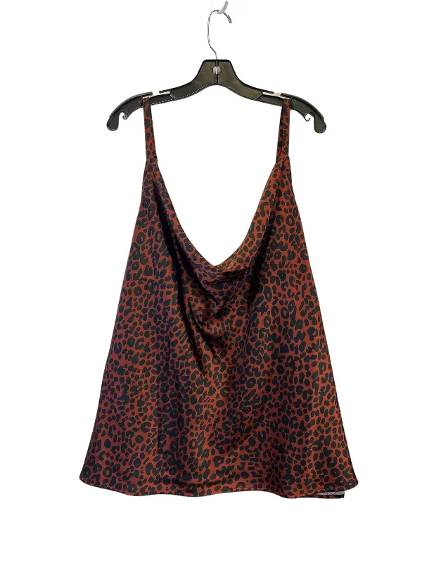 women's tops with beading accentsTop Sleeveless By Ava & Viv  Size: 3x