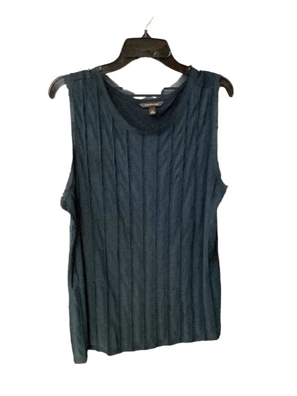 women's tops with bell sleevesTop Sleeveless By Banana Republic In Blue, Size: L