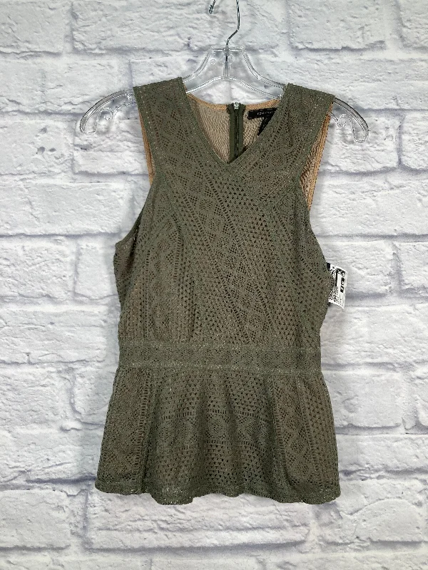 luxury women's topsTop Sleeveless By Bcbgmaxazria In Green, Size: S