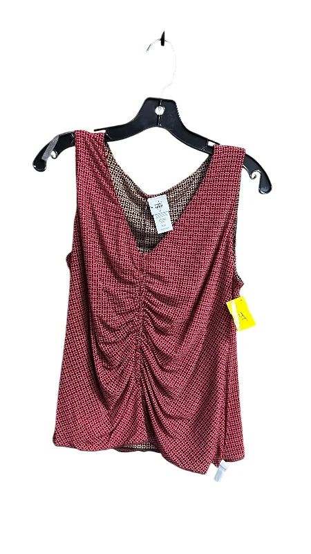 cropped women's topsTop Sleeveless By Cabi In Geometric Pattern, Size: M