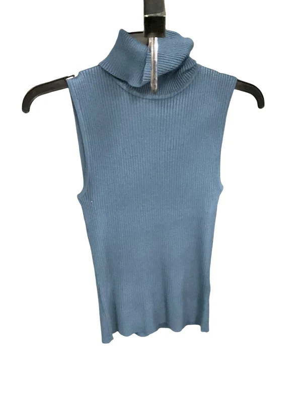 women's tops for those who want to wear pieces that are both functional and fashionableTop Sleeveless By Cable And Gauge In Blue, Size: S