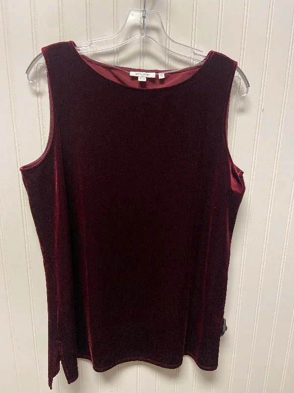 women's tops for those who want to create outfits that are both unique and memorableTop Sleeveless By Chicos In Red, Size: L