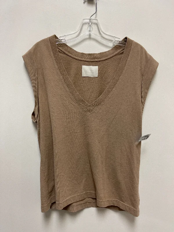 women's tops for those who want to make a bold fashion statement with their choice of topsTop Sleeveless By Citizens Of Humanity In Tan, Size: L