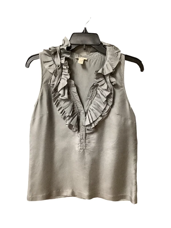 women's tops for those who want to create outfits that are both unique and memorableTop Sleeveless By J. Crew In Grey, Size: 4