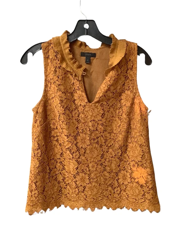 cozy women's tops for fall and winterTop Sleeveless By J. Crew In Orange, Size: S