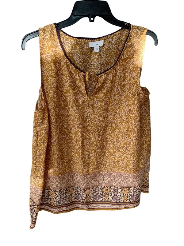 women's tops with sleeveless designsTop Sleeveless By J Jill In Yellow, Size: M