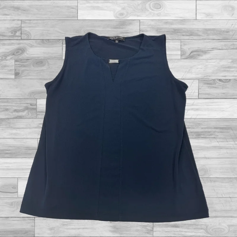 women's tops for mixing and matching with different bottomsTop Sleeveless By Jones New York In Navy, Size: L