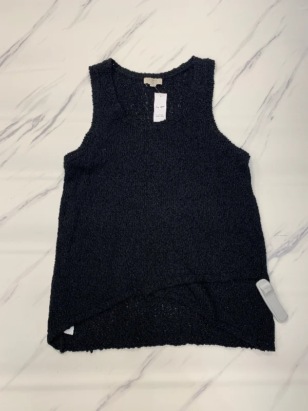 women's tops for picnics in the parkTop Sleeveless By Loft In Black, Size: Petite L