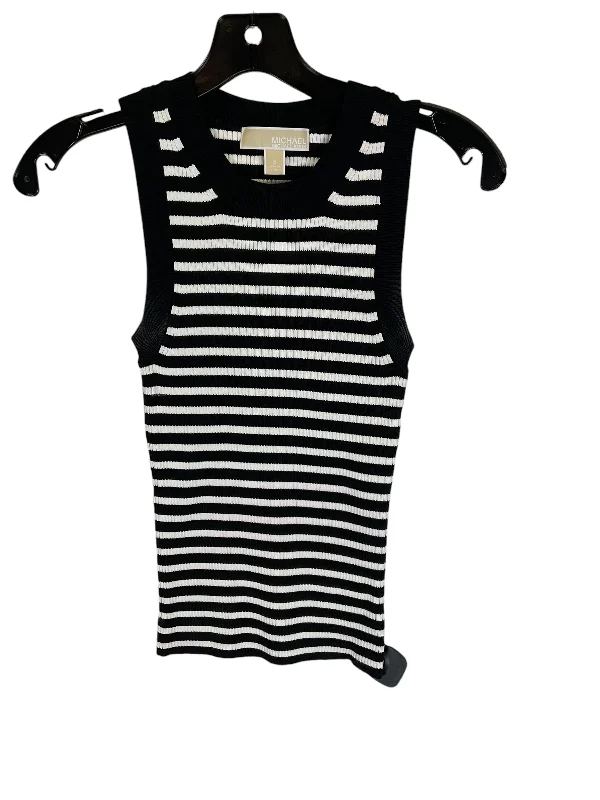 women's tops for those who prefer classic over trendy stylesTop Sleeveless By Michael By Michael Kors In Striped Pattern, Size: S