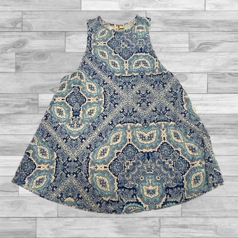 women's tops for those who want to show off their figure in a flattering wayTop Sleeveless By Mumu In Blue, Size: Xs