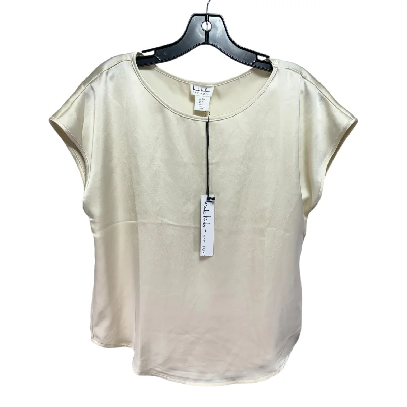 women's tops for beach outingsTop Sleeveless By Nicole Miller In Cream, Size: S